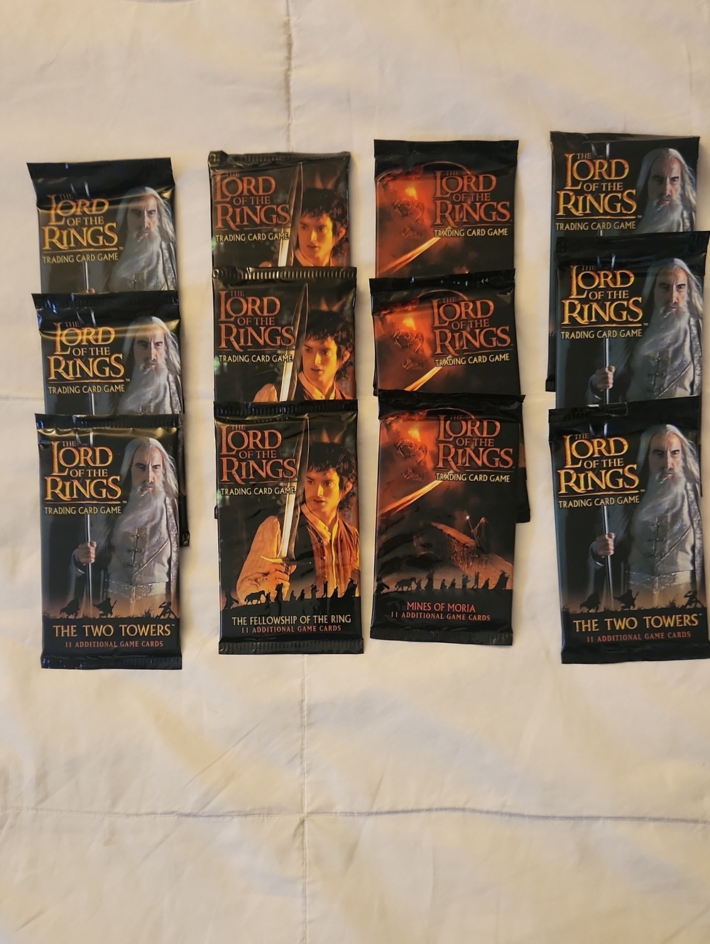 12The Lord of the Rings Trading Card Game Booster Packs  Black & Orange Artwork